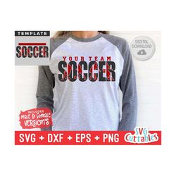 soccer template svg cut file - soccer svg - soccer team - soccer template 0024 - svg - eps - dxf - png - silhouette - cr