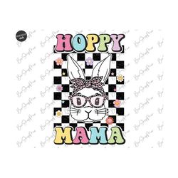 hoppy mama easter png sublimation design, easter bunny png, easter shirt design, happy easter png, easter sublimation de