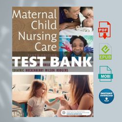 maternal child nursing care 6th edition perry test bank