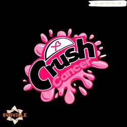 crush cancer svg breast cancer awareness svg design file