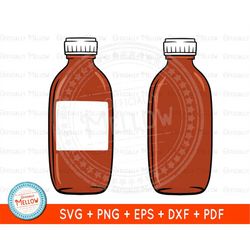 medicine bottle svg, medical svg, cough syrup bottle svg, medical clipart, pharmacist svg, pharmacy svg, health care svg