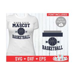 basketball svg - basketball template 0026 - svg - eps - dxf - basketball team svg - silhouette - cricut cut file - svg f