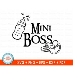 mini boss svg, funny baby shower gift, baby png files, baby gamer svg, maternity svg