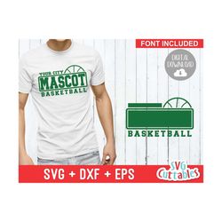 basketball svg - basketball template 009 - svg - eps - dxf - basketball team svg - silhouette - cricut cut file - svg fi