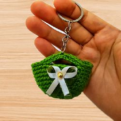 A Crochet bag keychain pdf pattern