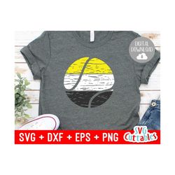 distressed tennis ball svg - tennis cut file - svg - eps - dxf - ombre - grunge - silhouette - cricut - digital download