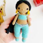 pdf crochet princess  jasmine doll  amigurumi pattern