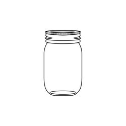mason jar svg - mason jar cut file - mason jar cricut cut file - mason jar silhouette cut file - mason jar clip art - je