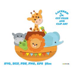instant download. cute ark svg cut files and clip art. personal and commercial use. a_2.