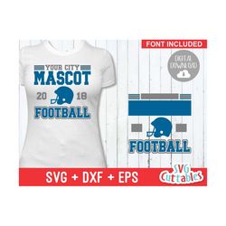 football svg - football cut file -  football template 0021 - svg - eps - dxf - football mom - silhouette - cricut cut fi