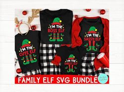 christmas svg bundle, christmas family svg pdf png, family christmas svg, commercial use, svg dxf eps png, elf squad svg