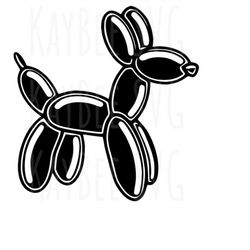 balloon animal dog svg png jpg clipart digital cut file download for cricut silhouette sublimation printable art - perso