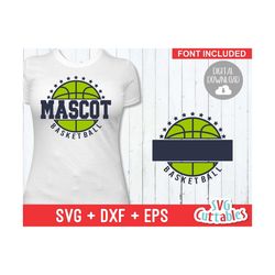 basketball svg - basketball template 0022 - svg - eps - dxf - basketball team svg - silhouette - cricut cut file - svg f