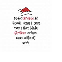 maybe christmas he thought doesn't come from the store svg png eps pdf files, christmas svg, christmas design svg, cricu