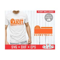 basketball svg - basketball template 0014 - svg - eps - dxf - basketball team svg - silhouette - cricut cut file - svg f