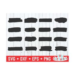 paint brush strokes svg - paint stroke cut file - paint silhouette - svg - svg - dxf - eps - png - silhouette - cricut -