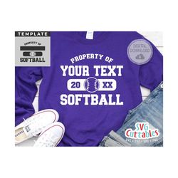 softball svg - softball template 0051 - svg - eps - dxf - png - silhouette -  cricut cut file - softball team - digital