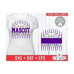 basketball svg - basketball template 0016 - svg - eps - dxf - basketball team svg - silhouette - cricut cut file - svg f