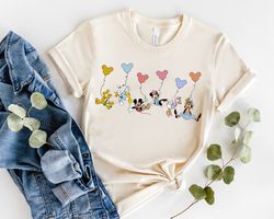 mickey and friends balloons shirt, mickey balloon shirt, disney trip 2023 shirt, disneyworld shirts family 2023, disney