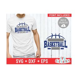 basketball svg - basketball template 0025 - svg - eps - dxf - basketball team svg - silhouette - cricut cut file - svg f