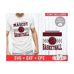 basketball svg - basketball template 0032 - svg - eps - dxf - basketball team svg - silhouette - cricut cut file - svg f