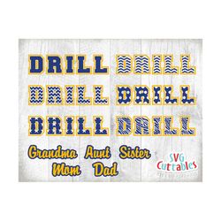 drill svg - drill team cut file - drill template 0010 - svg - eps - dxf - png - silhouette - cricut - digital download