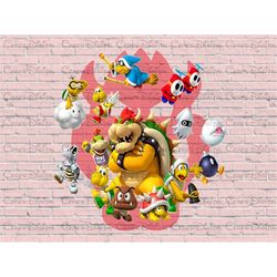 Super Mario Bowser Head and Ears Png File Super Mario Bowser