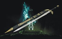 legend of zelda master sword skyward limited edition deluxe replica sword black dark version,gift for him