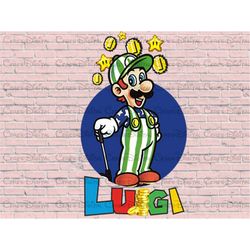 Super Mario and Luigi Faces Heads Names Layered and One Colo - Inspire  Uplift