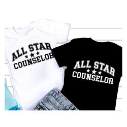 school counselor svg, all star counselor svg, back to school svg, counselor gift, counselor shirt, png, svg files for cr