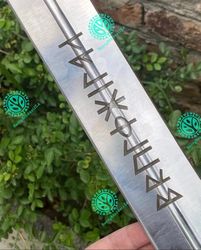 legendary king ragnar lothbrok's viking sword, witcher sword, decorative sword with ornaments, battle ready medieval