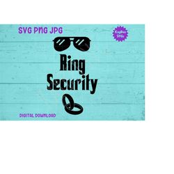 ring security - wedding ring-bearer svg png jpg clipart digital cut file download for cricut silhouette sublimation art