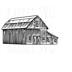 farm barn svg png jpg clipart digital cut file download for cricut silhouette sublimation printable art - personal use o