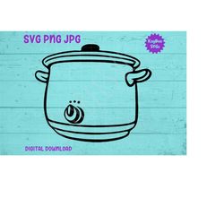 Crock Pot SVG File,slow Cooker Svg,kitchen Svg,vector Svg,svg Cutting  File,vinyl Cut commercial & Personal Use for Cricut,silhouette,cameo  (Instant Download) 