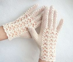 wedding lace gloves white crochet bridal gloves mother of bride victorian lace gloves women's summer gloves gift for her