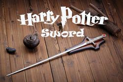 harry potter monogram sword, custom sword, personalized sword, engraved sword, godric wizard gryffindor fantasy sword