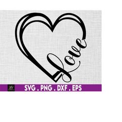 Love SVG, Love Script HeartSvg, Dxf, Png, Love DXF, Cut File - Inspire  Uplift