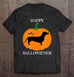 Dachshund Halloween Tshirt Happy Hallowiener