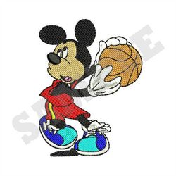 Mickey Mouse Basketball - Machine Embroidery Design