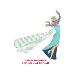 Princess Elsa Machine Embroidery Design