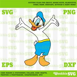 summer donald cutting file printable, svg file for cricut