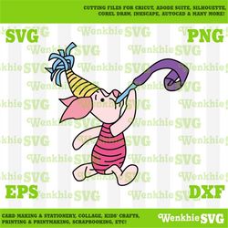 piglet birthday party cutting file printable, svg file for cricut