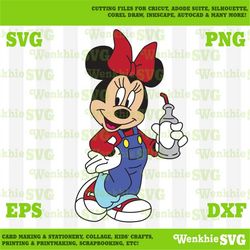 4th of july minnie mouse cutting file printable, svg file for cricut