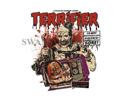 terrifier cover clown scary horror halloween movie png, horror