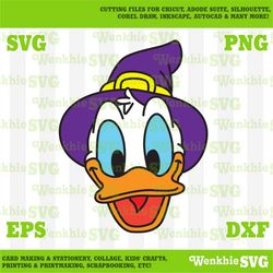 donald halloween cutting file printable, svg file for cricut