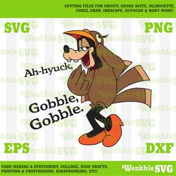goofy happy thanksgiving cutting file printable, svg file for cricut