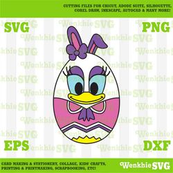 daisy easter egg cutting file printable, svg file for cricut