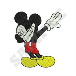 Mickey Mouse Dabbing Machine Embroidery Design