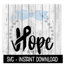 hope cancer ribbon svg, breast cancer ribbon svg, wine glass svg, instant download, cricut cut files, silhouette cut fil