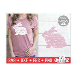 distressed easter bunny svg - easter cut file - svg, eps, dxf, easter svg - grunge svg - silhouette - cricut - digital d